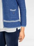 Designer-Cardigan blau