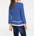 Designer-Cardigan blau