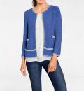 Designer-Cardigan blau