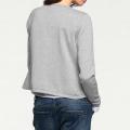 Designer-Cardigan mit Strass grau