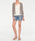 Designer-Cardigan taupe