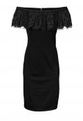 Designer-Carmenkleid mit Spitze schwarz