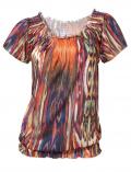 Designer-Carmenshirt bunt