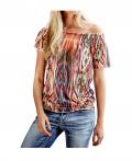 Designer-Carmenshirt bunt
