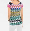 Designer-Carmenshirt bunt