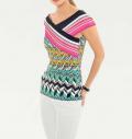 Designer-Carmenshirt bunt