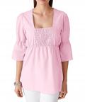 Designer-Carrébluse rose