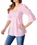 Designer-Carrébluse rose