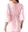 Designer-Carrébluse rose