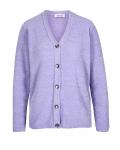 Designer-Chenillestrickjacke flieder