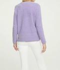 Designer-Chenillestrickjacke flieder