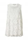 Designer-Chiffon-Blusentop offwhite