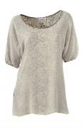 Designer-Chiffon-Jerseyshirt sand