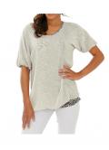 Designer-Chiffon-Jerseyshirt sand