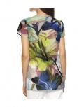 Designer-Chiffonbluse bunt