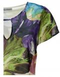 Designer-Chiffonbluse bunt