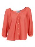 Designer-Chiffonbluse koralle