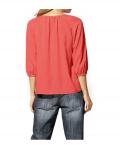 Designer-Chiffonbluse koralle