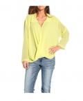 Designer-Chiffonbluse lemon