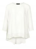 Designer-Chiffonbluse offwhite