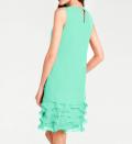 Designer-Chiffonkleid aqua