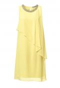 Designer-Chiffonkleid gelb