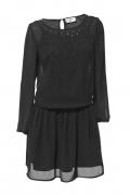 Designer-Chiffonkleid marine