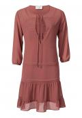 Designer-Chiffonkleid rosenholz