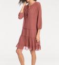 Designer-Chiffonkleid rosenholz