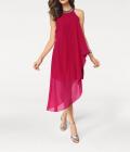 Designer-Chiffonkleid rot