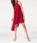 Designer-Chiffonkleid rot