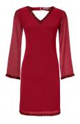 Designer-Chiffonkleid rot