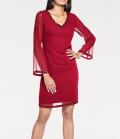 Designer-Chiffonkleid rot