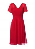 Designer-Chiffonkleid rot