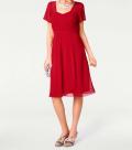 Designer-Chiffonkleid rot