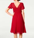 Designer-Chiffonkleid rot
