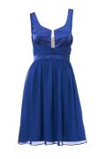 Designer-Cocktailkleid indigoblau