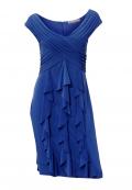 Designer-Cocktailkleid indigoblau