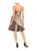 Designer-Cocktailkleid inkl. Schal taupe
