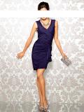 Designer-Cocktailkleid lila