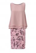 Designer-Cocktailkleid mit Pailletten rose