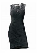 Designer-Cocktailkleid mit Strass schwarz