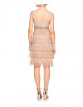 Designer-Cocktailkleid puder