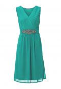 Designer-Cocktailkleid smaragd