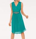 Designer-Cocktailkleid smaragd