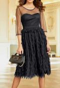 Designer-Coctailkleid schwarz