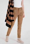 Designer-Cord-Stretchhose camel