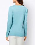 Designer-Cut-Outs-Pullover aquamarin