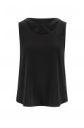 Designer-Cut-Outs-Shirttop schwarz