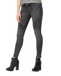 Designer-Damen-Jeans grau-used W29 L30 inch
